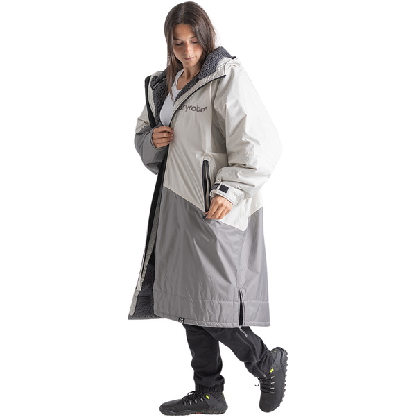 2026 Dryrobe Advance Maglia Lunga A Manica Intera Per Cambiarsi DALSV3 - Stone